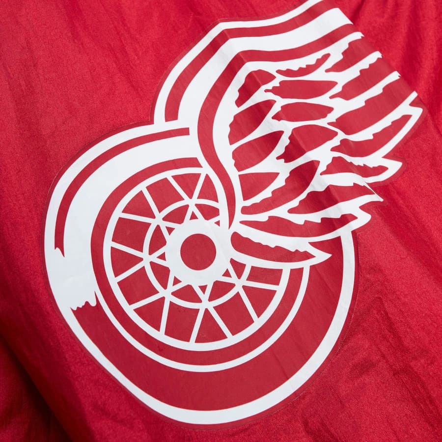 Анорак Mitchell & Ness Red Detroit Red Wings Team 2.0 Anorak Quarter-Zip Windbreaker Jacket