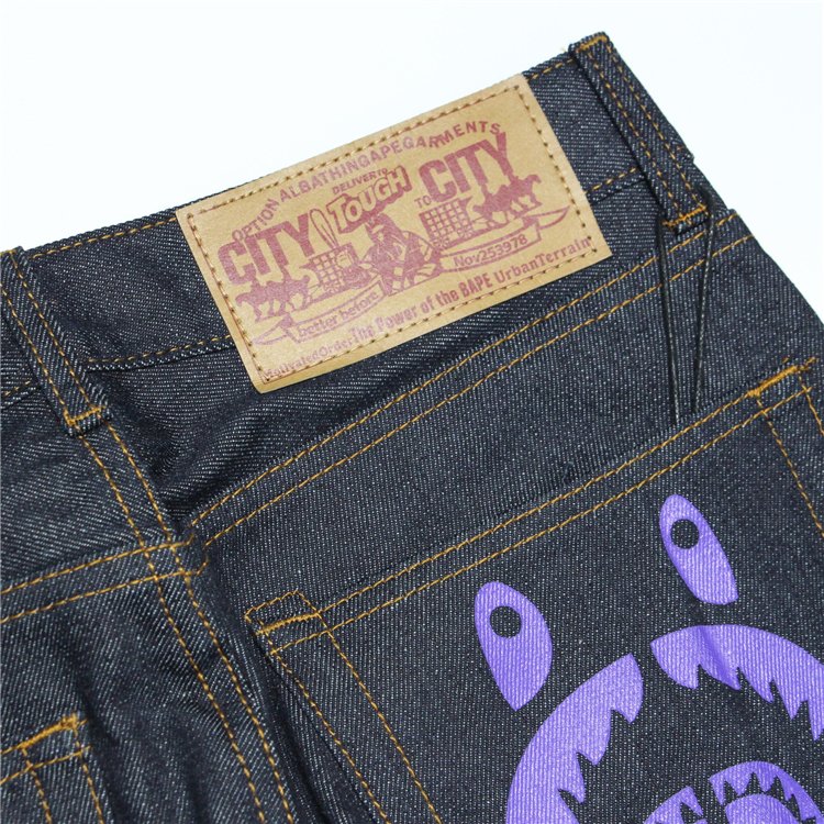Спортивные штаны Джинсы BAPE с акулой