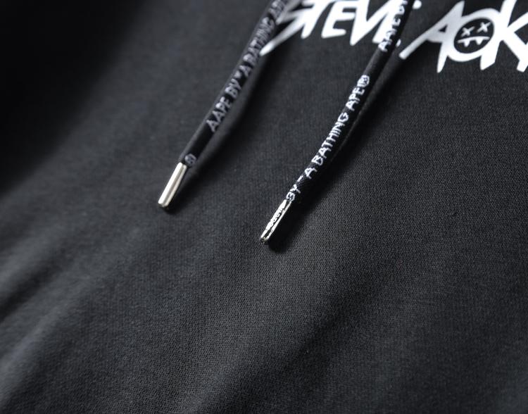 Худи AAPE x Steve Aoki Black