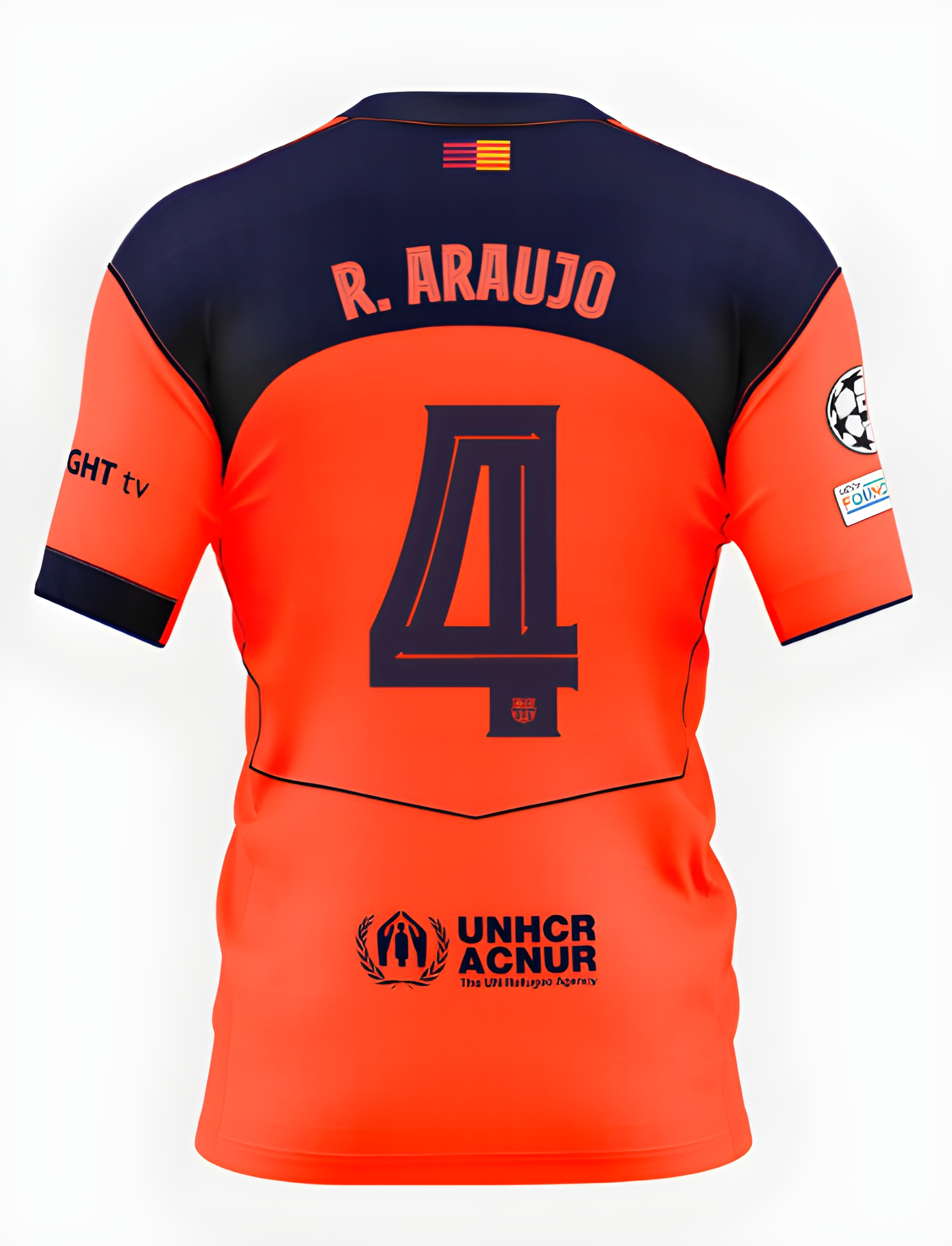 Женское футбольное джерси FC Barcelona T90 25/26 UCL third jersey R. ARAUJO