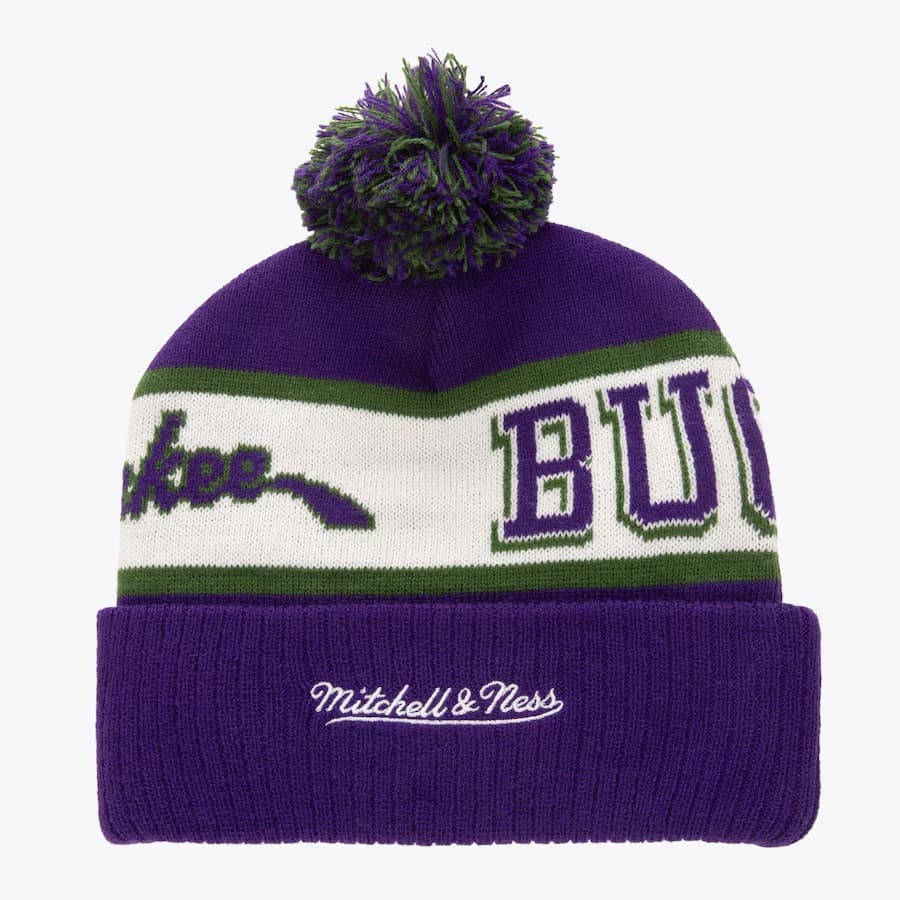 Mitchell-Ness-Purple-Milwaukee-Bucks-Hardwood-Classics-Block-Sweep-Cuffed-Knit-Hat-with-Pom-1