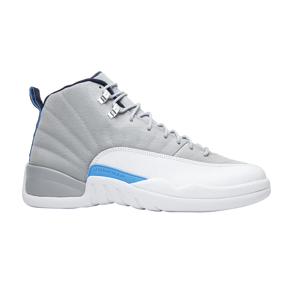 Krossovki-Air-Jordan-12-Retro-Grey-University-Blue