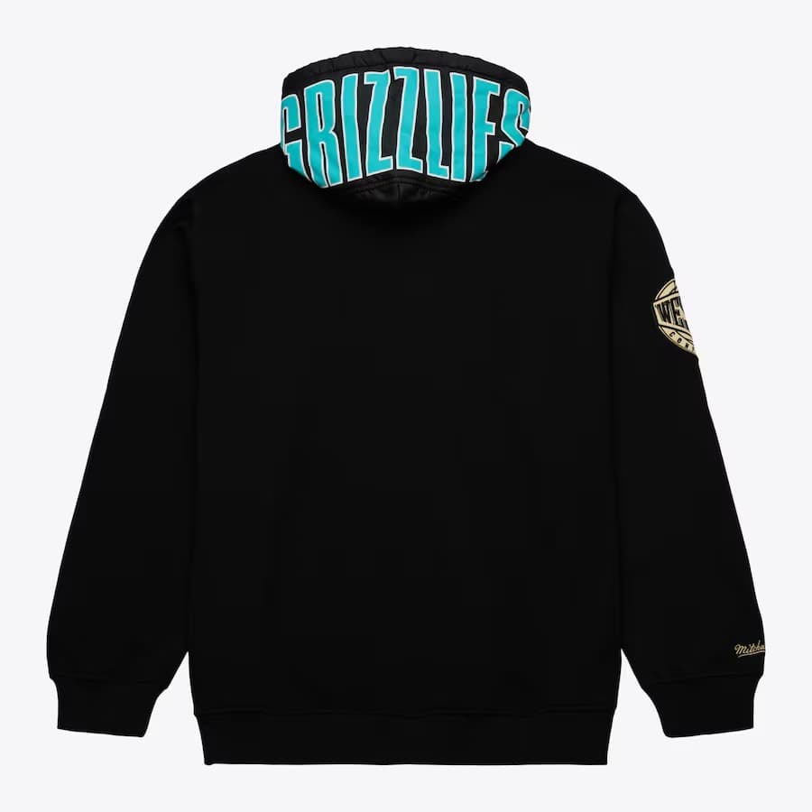 Худи Mitchell & Ness Black Vancouver Grizzlies Team OG 2.0 Vintage Logo Fleece Pullover Hoodie