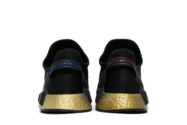 Кроссовки Adidas NMD_R1 V2 J 'Black Gold Metallic'
