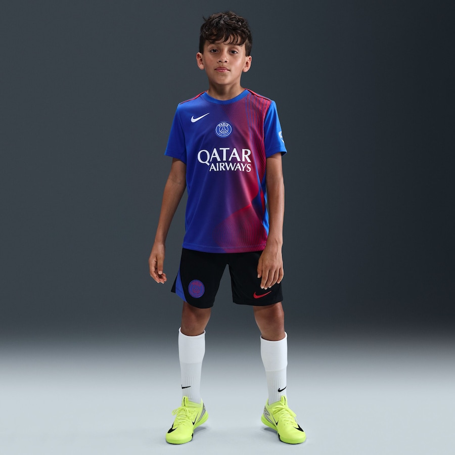 Детское футбольное джерси PSG Nike Third Pre Match Top - Royal Blue