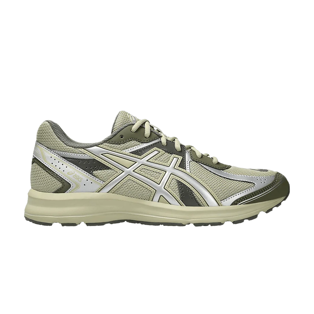 Krossovki-ASICS-Jog-100S-Khaki-Pure-Silver