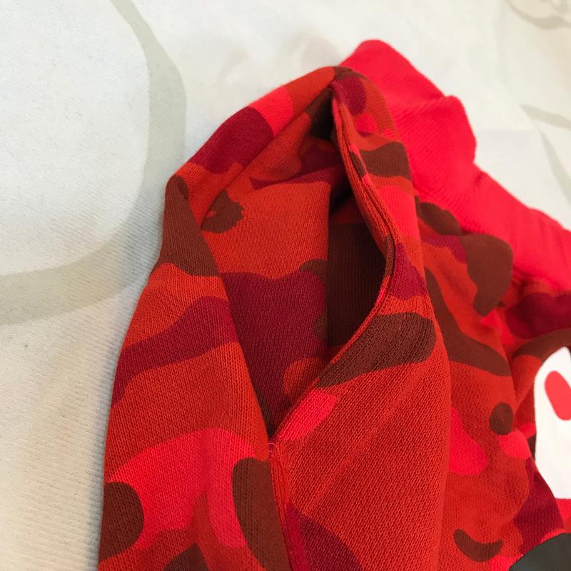 BAPE-Color-Camo-Shark-Sweatshorts-Red-7