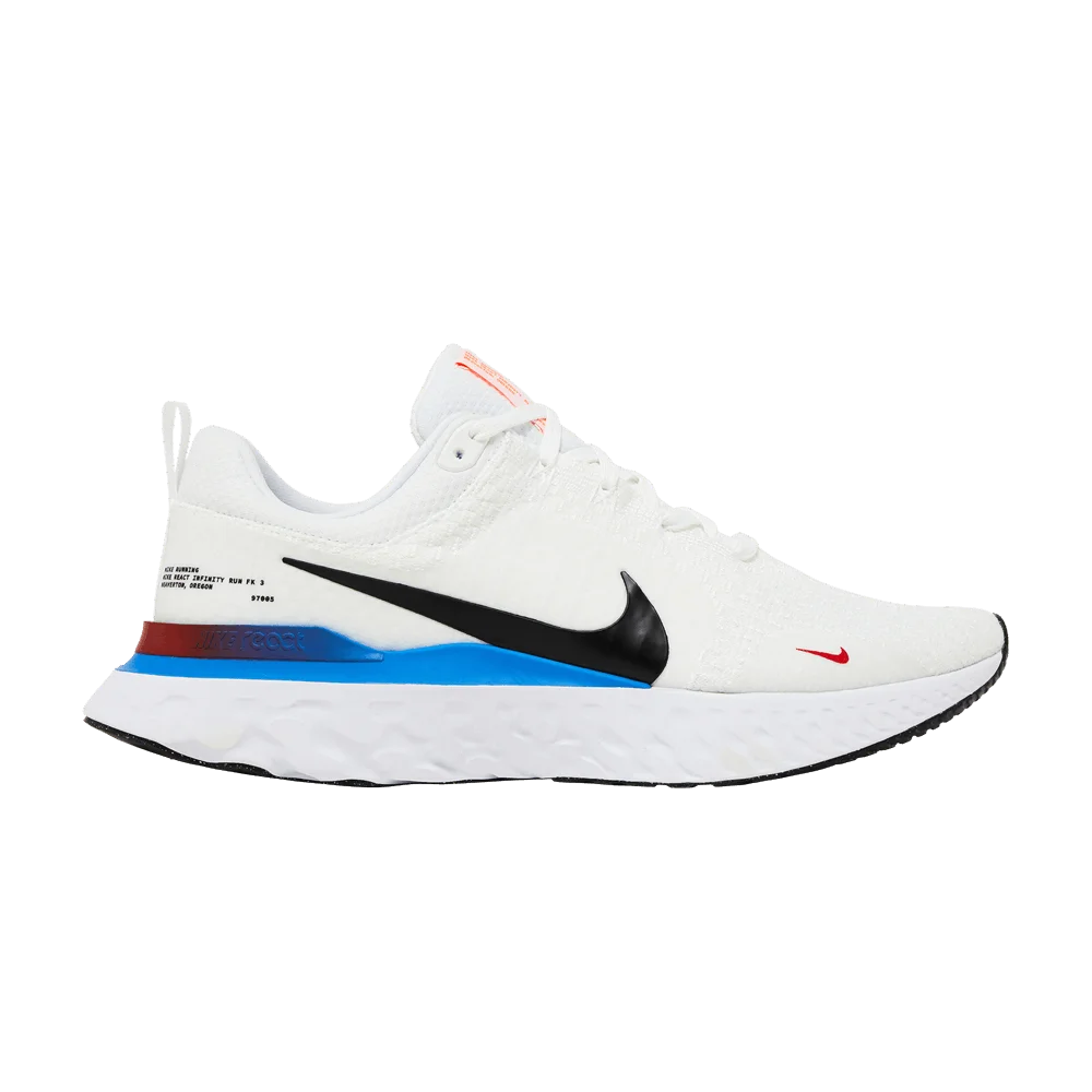 Кроссовки Nike React Infinity Run Flyknit 3 'White Photo Blue Red'