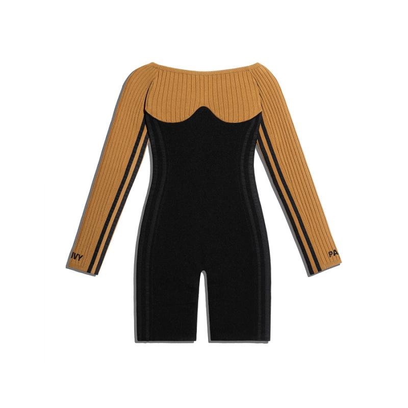 Корсетный комбинезон adidas Ivy Park Long Sleeve Corset Playsuit Black/Mesa