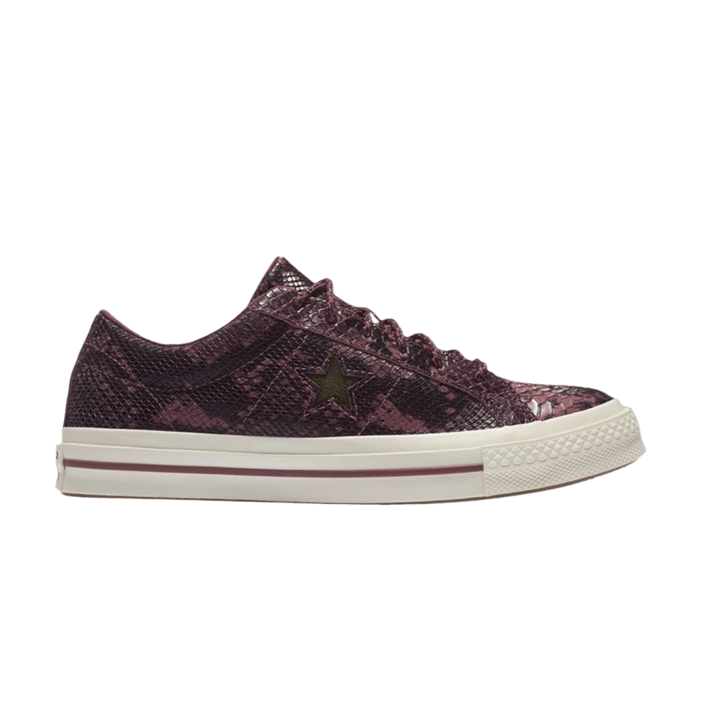 Кроссовки Converse One Star Low 'Burgundy Reptile'