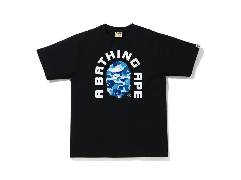 Футболка BAPE ABC Camo College 2020 Tee Black/Blue