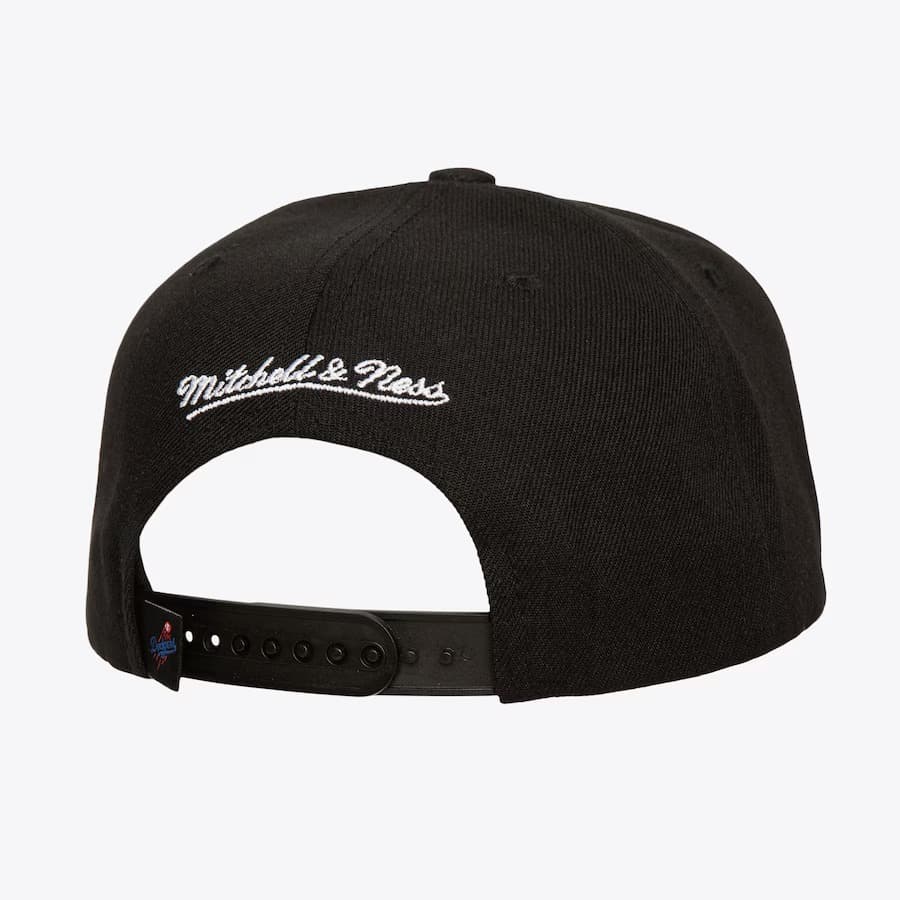 Бейсболка Mitchell & Ness Black Los Angeles Dodgers Neon Logo Pro Crown Snapback Hat