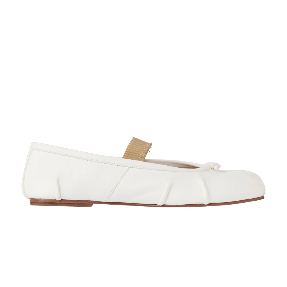Кроссовки Maison Margiela Wmns Tabi Ballerina Flat Elastic Band 'Ivory Nude'