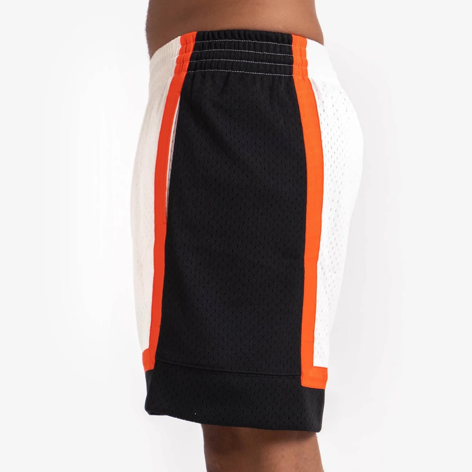 Спортивные шорты Mitchell & Ness New York Knicks Hardwood Classics Throwback Off White Swingman NBA Shorts