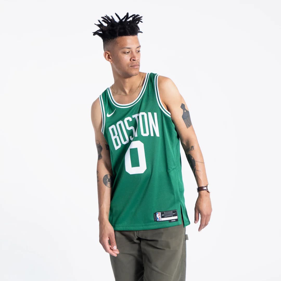 Баскетбольная джерси 2023-24 Boston Celtics Jayson Tatum #0 Swingman Icon Edition Green Jersey