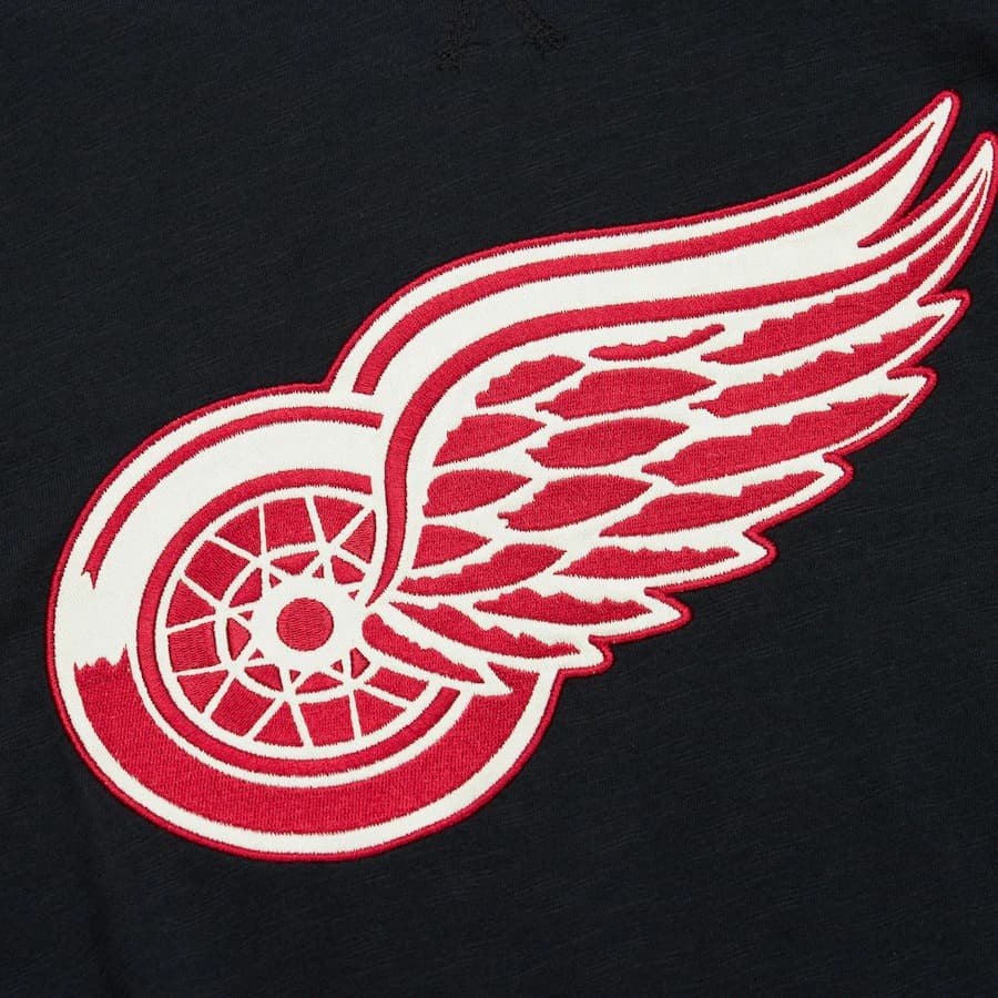 Худи Mitchell & Ness Black Detroit Red Wings Legendary Slub Pullover Hoodie
