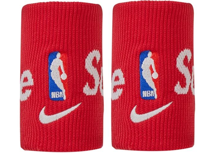 Напульсник Supreme x Nike NBA Wristbands (Pack Of 2) Red