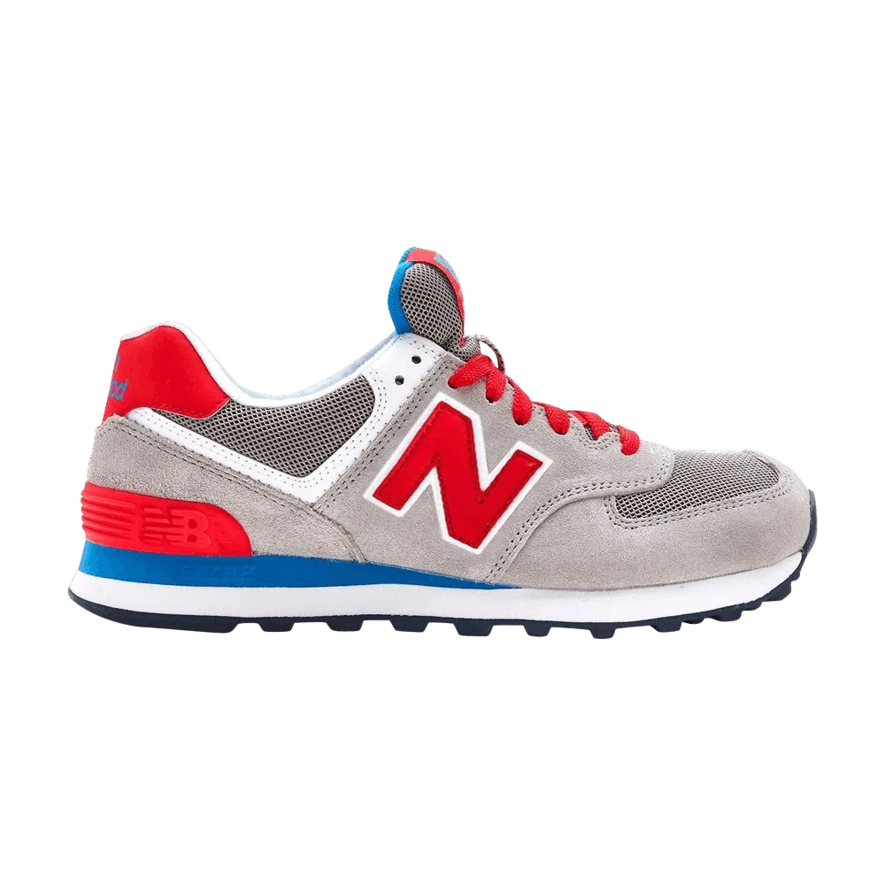 Krossovki-New-Balance-Wmns-574-Light-Grey-Red