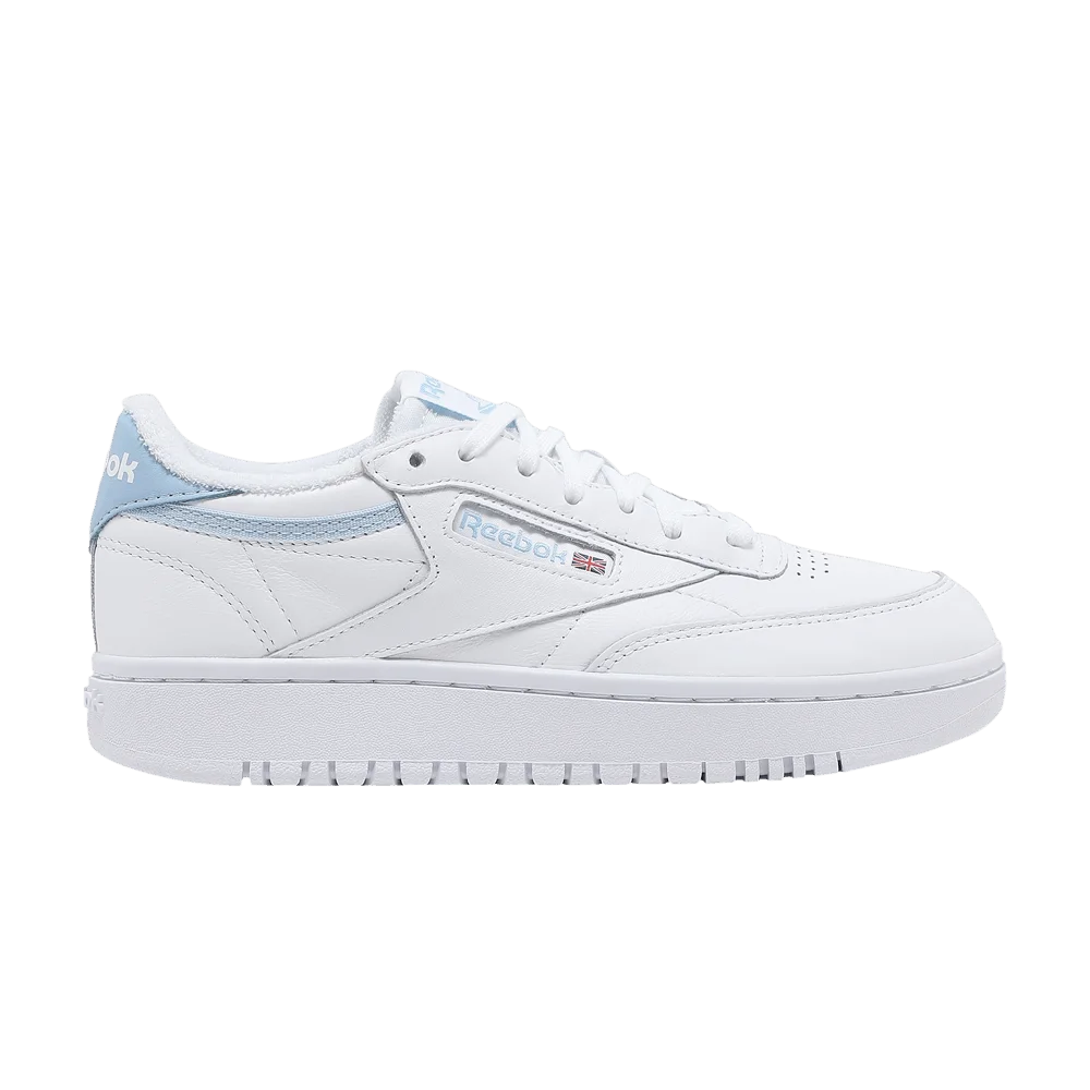 Krossovki-Reebok-Wmns-Club-C-Double-White-Light-Blue
