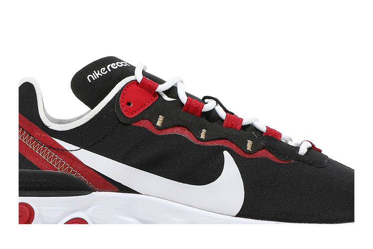 Кроссовки Nike Wmns React Element 55 'Black Gym Red'