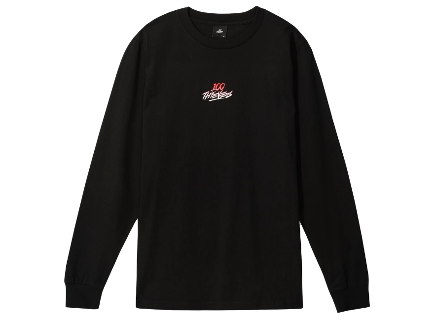 Футболка 100 Thieves Gradient L/S T-shirt Black