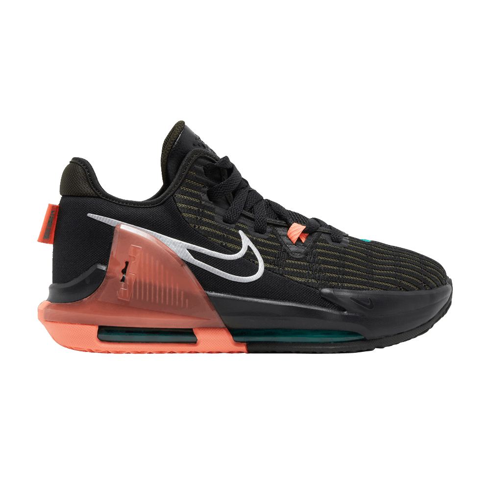 Кроссовки Nike LeBron Witness 6 GS 'Black Crimson Pulse'