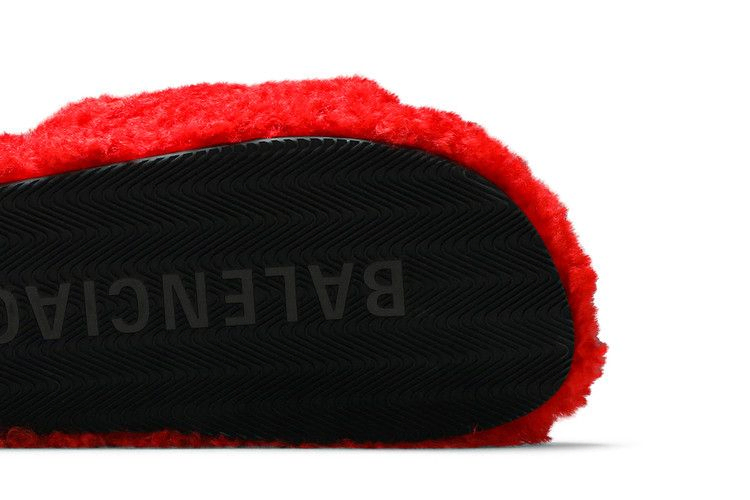 Кроссовки Balenciaga Wmns Furry Slides 'Red'