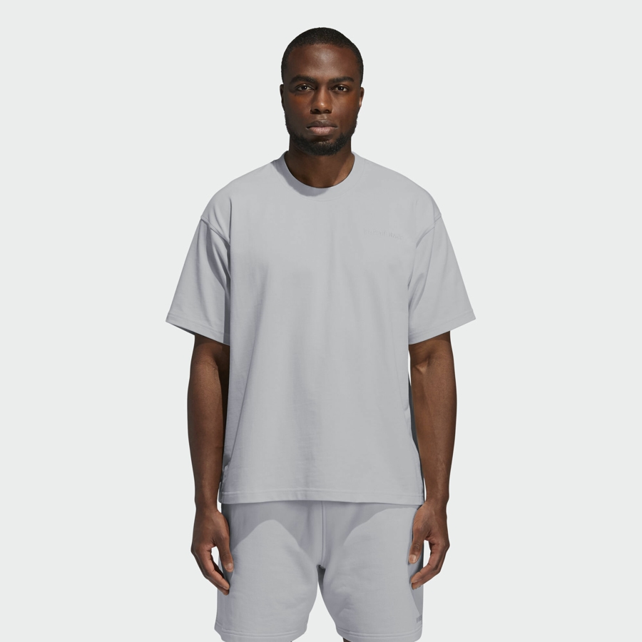 Футболка adidas Pharrell Williams Basics Tee Light Grey Heather
