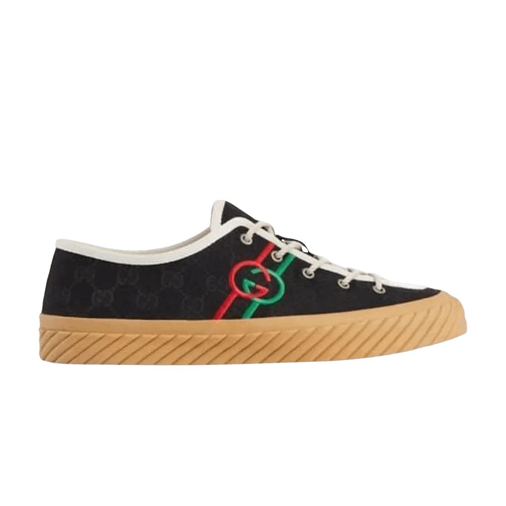 Krossovki-Gucci-Interlocking-G-Low-Black-Green-Red