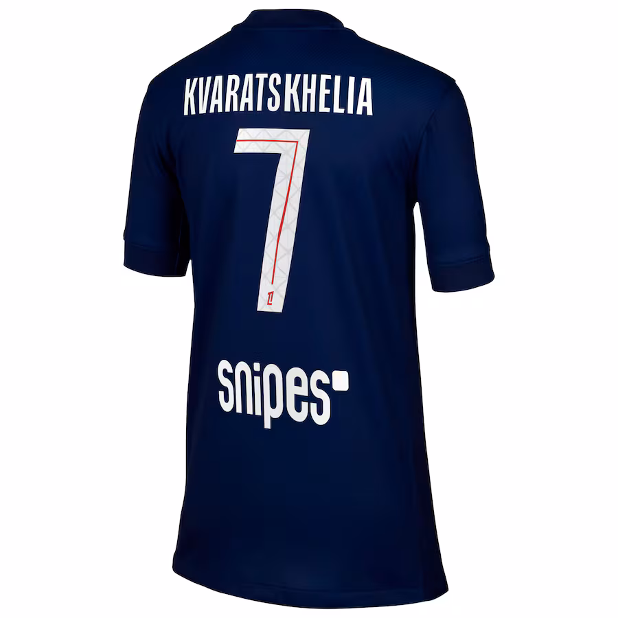 Детская Футбольная форма PSG Nike Home Stadium Shirt 2025-26 - Kvaratskhelia 7