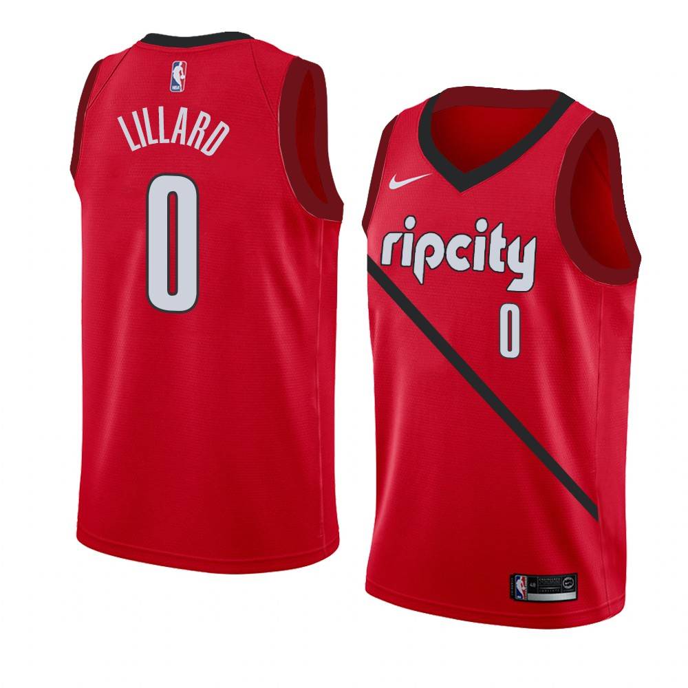2018-19-Damian-Lillard-Blazers-0-Earned-Red