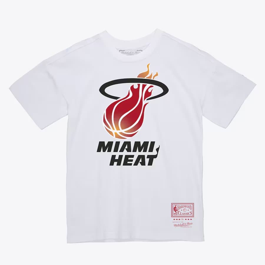 Mitchell-Ness-White-Miami-Heat-Logo-T-Shirt
