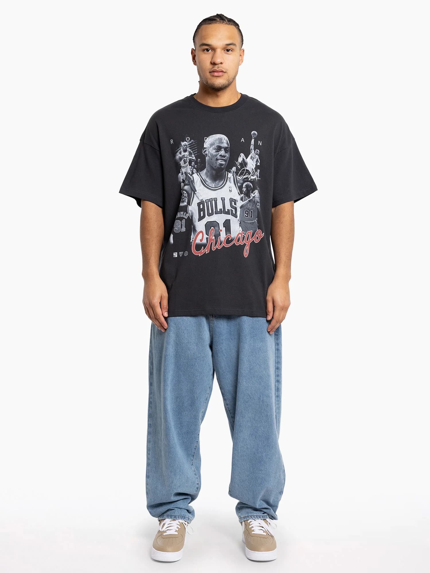 Футболка Mitchell & Ness Dennis Rodman Chicago Bulls Player Photo T-Shirt
