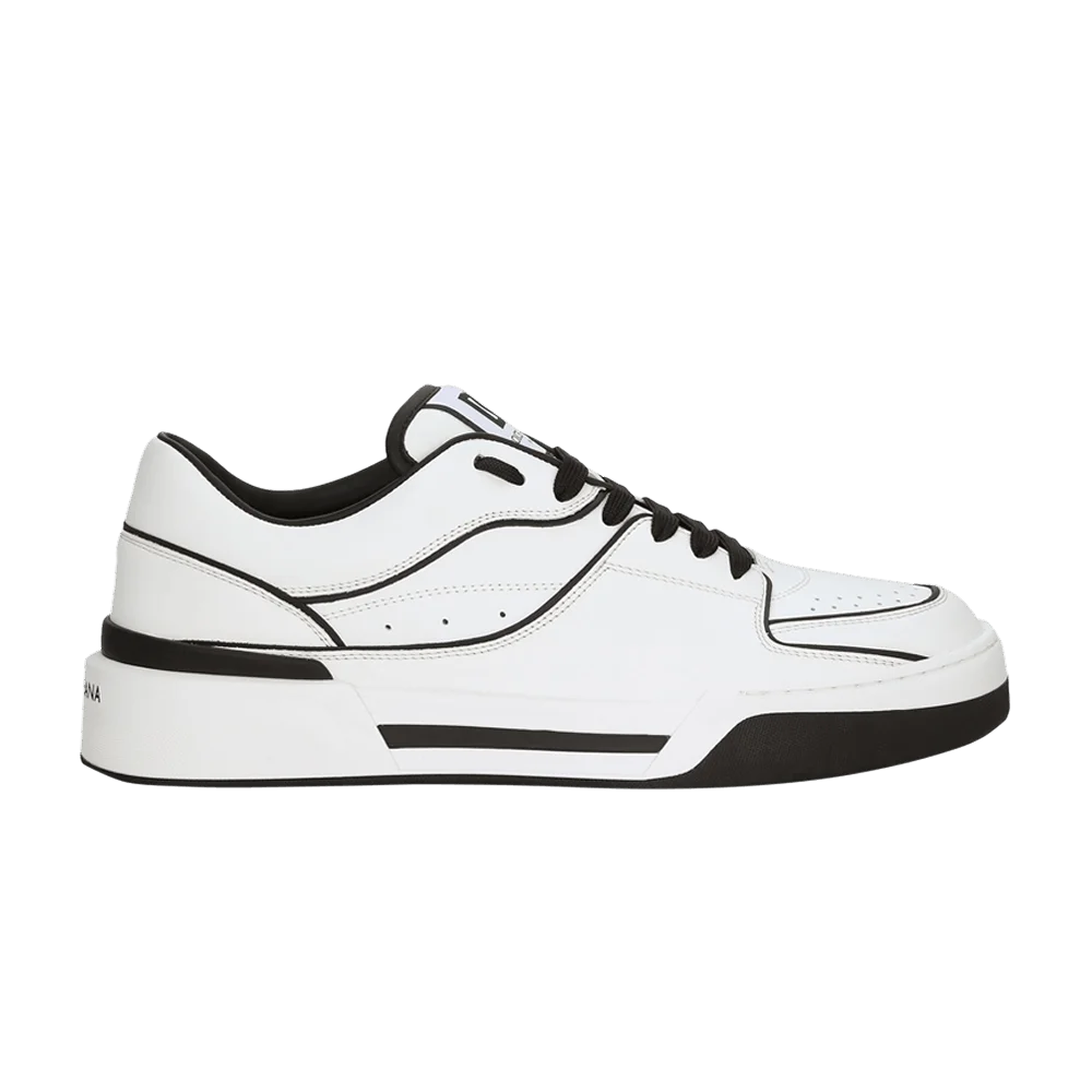 Krossovki-Dolce-Gabbana-New-Roma-Low-White-Black