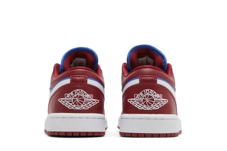 Кроссовки Wmns Air Jordan 1 Low 'Deep Red Blue'