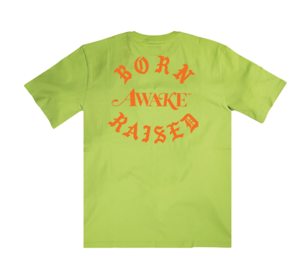 Футболка Awake x Born X Raised Carhartt WIP Pocket Tee Lime