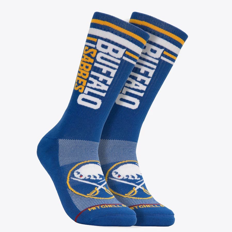 Спортивные носки Mitchell & Ness Buffalo Sabres Power Play Crew Socks