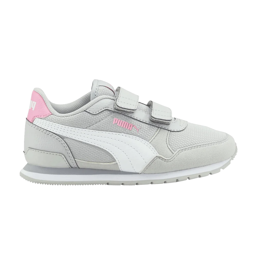 Krossovki-Puma-ST-Runner-v3-Mesh-V-Little-Kid-Grey-Violet-Prism-Pink