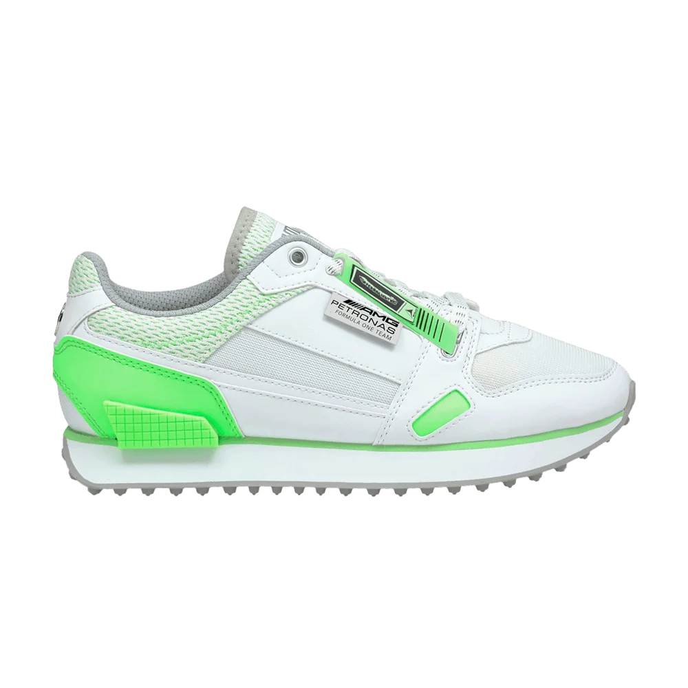 Кроссовки Mercedes-AMG Petronas F1 x Puma Wmns Mile Rider 'White Elektro Green'