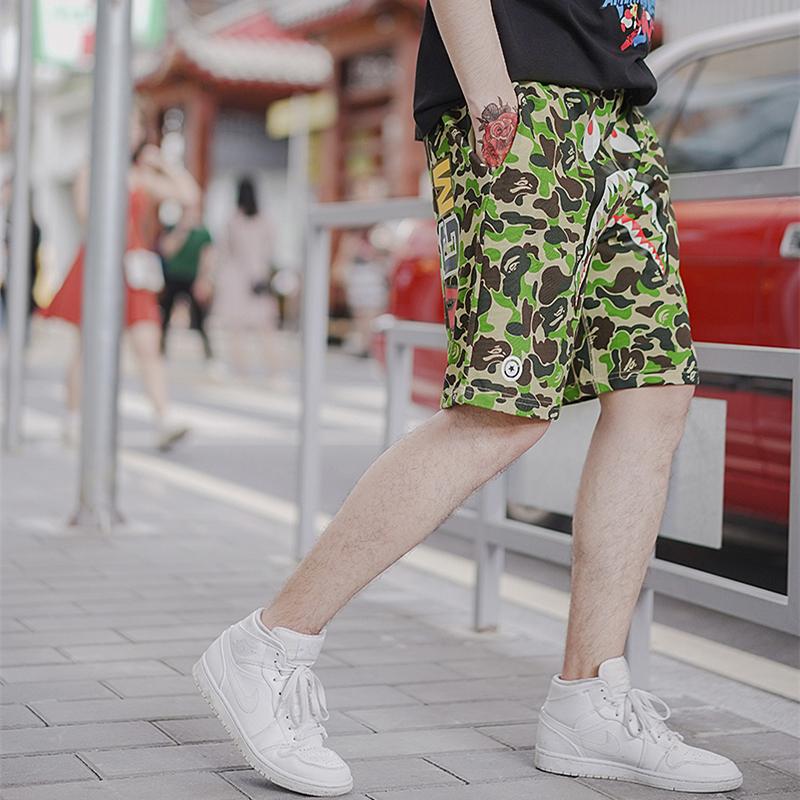 BAPE-ABC-Shark-Sweat-Shorts-Green-11
