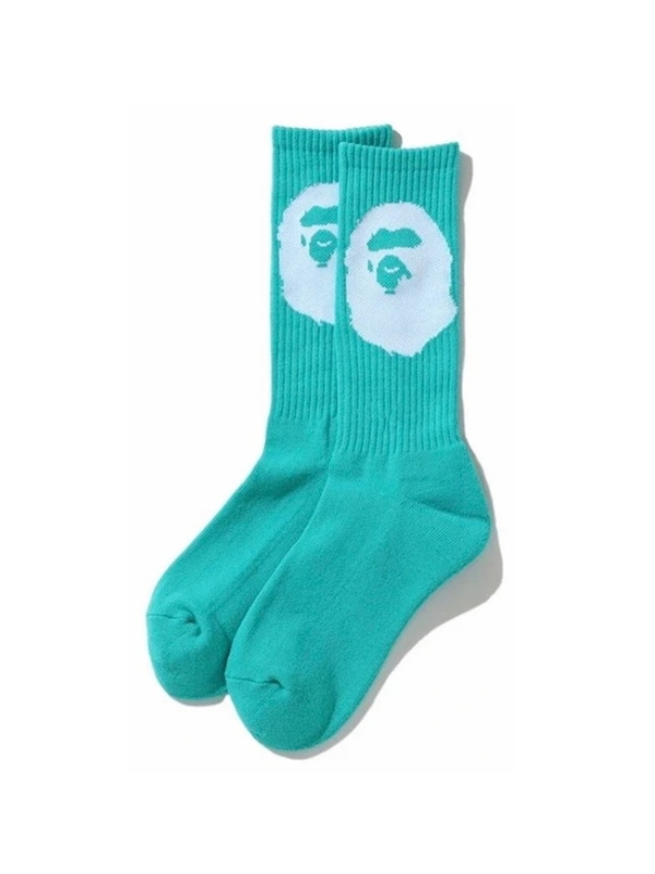 Спортивные носки BAPE Big Ape Head Socks Sax