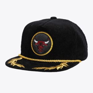 Mitchell-Ness-x-DANNIJO-Black-Chicago-Bulls-Snapback-Hat-300x300