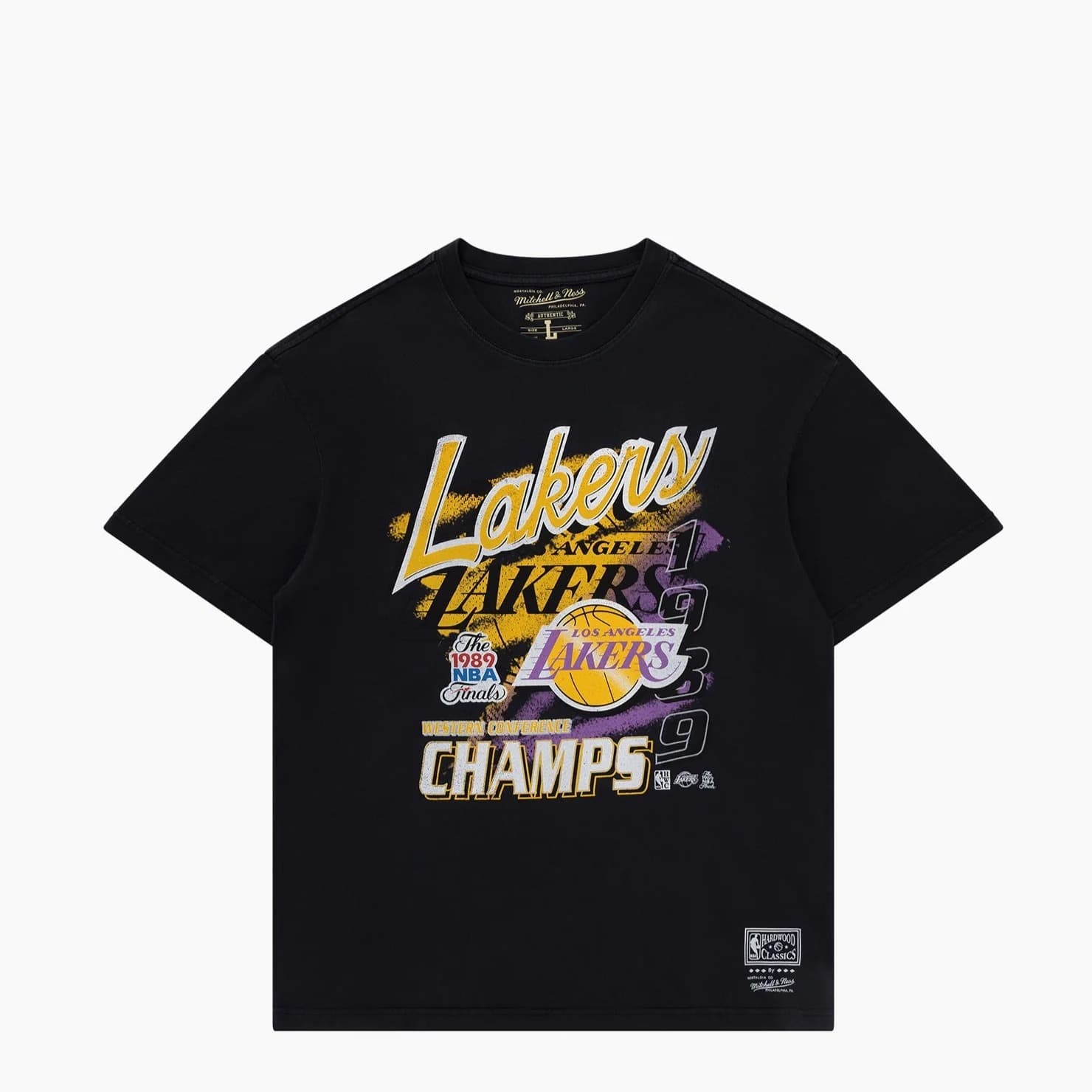 Mitchell-Ness-Los-Angeles-Lakers-Script-Conference-Champs-Vintage-NBA-T-Shirt-6