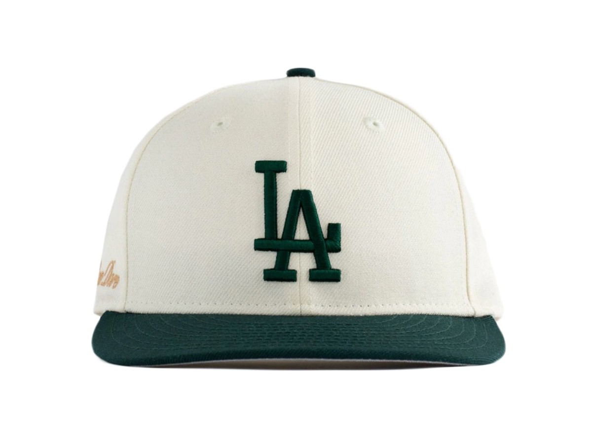 Кепка Aime Leon Dore x New Era Dodgers Hat Ivory/Dark Green