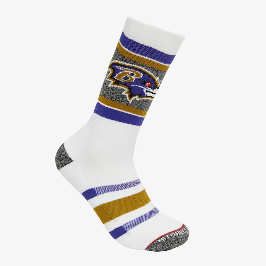Спортивные носки Mitchell & Ness Baltimore Ravens Interception Crew Socks