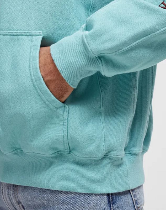 Худи Awake Classic Outline Logo Paneled Embroidered Hoodie Teal