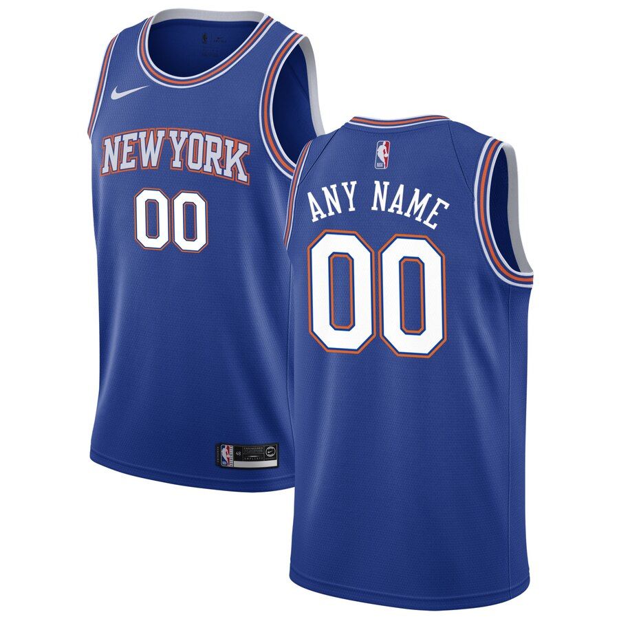 2019-20-New-York-Knicks-Custom-Swingman-Blue-Statement-Edition
