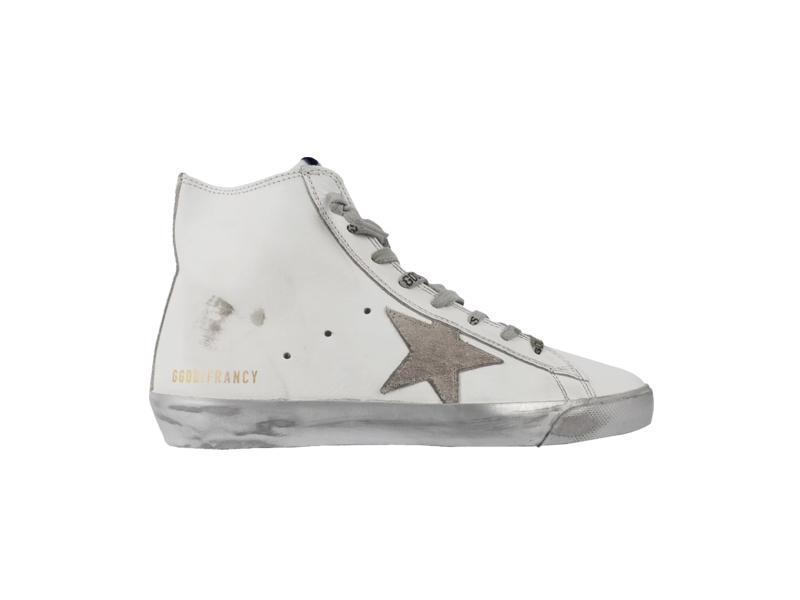 Кроссовки Golden Goose Wmns Francy Donna High White Silver