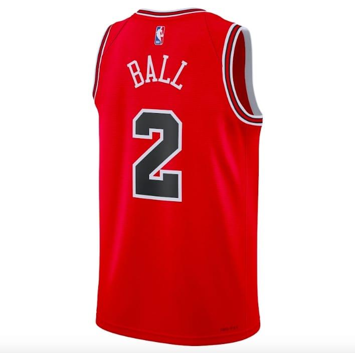 Баскетбольная джерси 2022-23 Chicago Bulls #2 DeMar DeRozan Icon Red Jersey