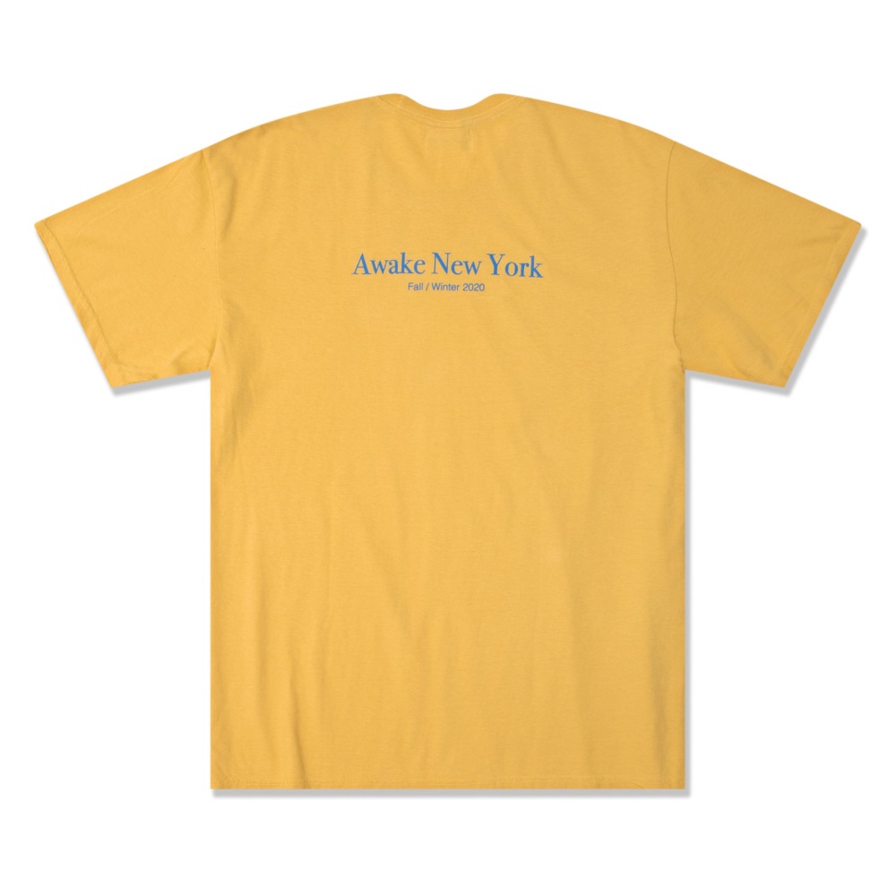 Футболка Awake Classic Outline Logo T-shirt Mustard
